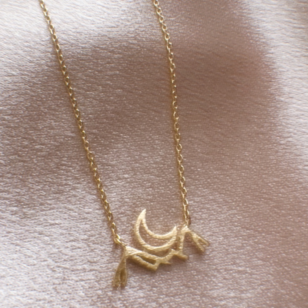 Moon/Mountain Necklace